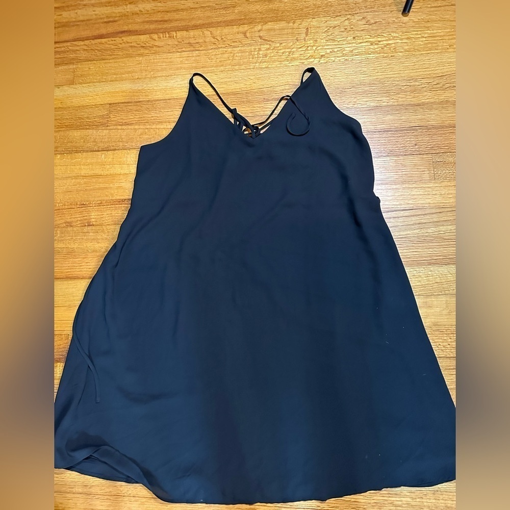 LOFT polyester black dress size L (G)